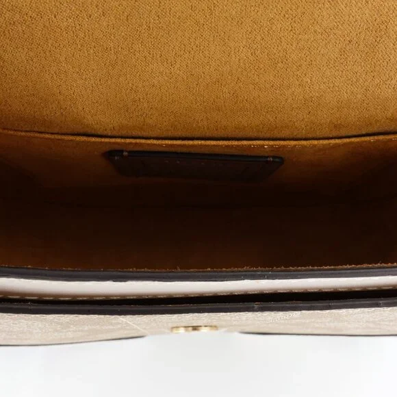 Coach Women's Georgie Saddle Bag in Signature Canvas White Size OS - Picture 10 of 11